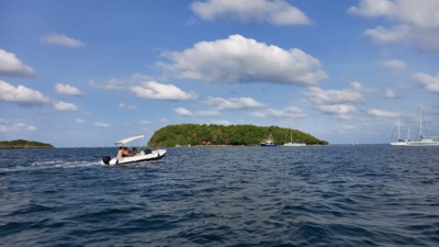 L'ilet Madame depuis la mer