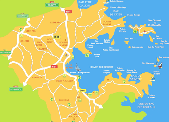 Carte Le Robert Martinique Carte Le Robert Martinique