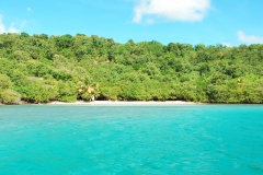 Vue sur la plage du Trapèze